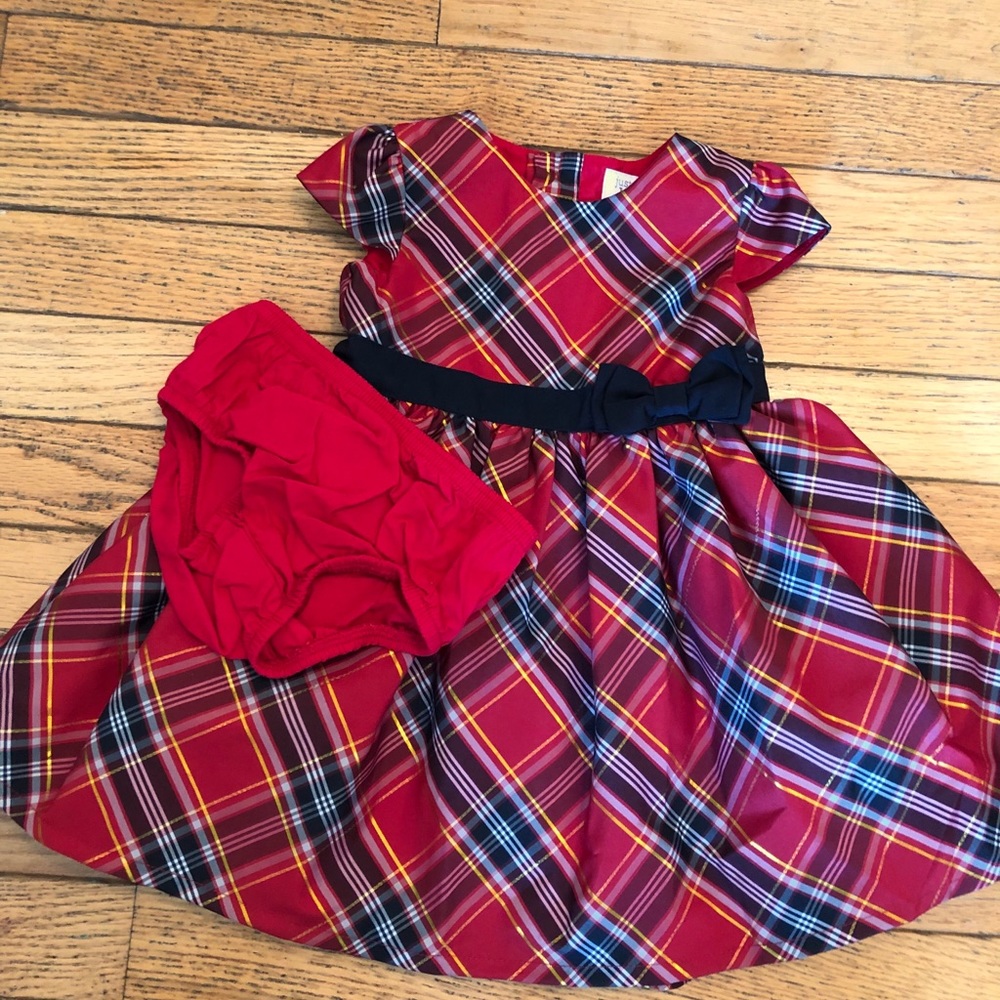Plaid Baby Christmas Dress